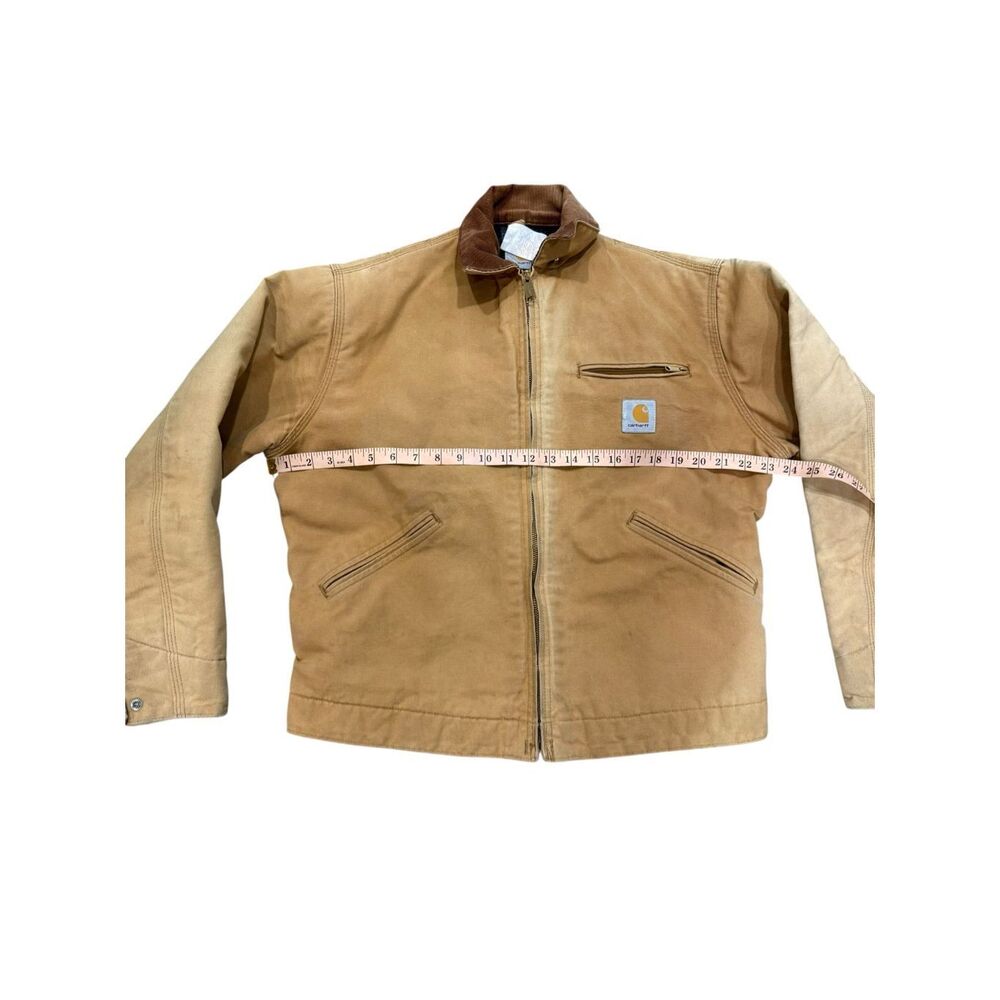 Vintage Carhartt J01 BRN Detroit Jacket Blanket Lined USA Made Workwear 42 Regul - Picture 8 of 14